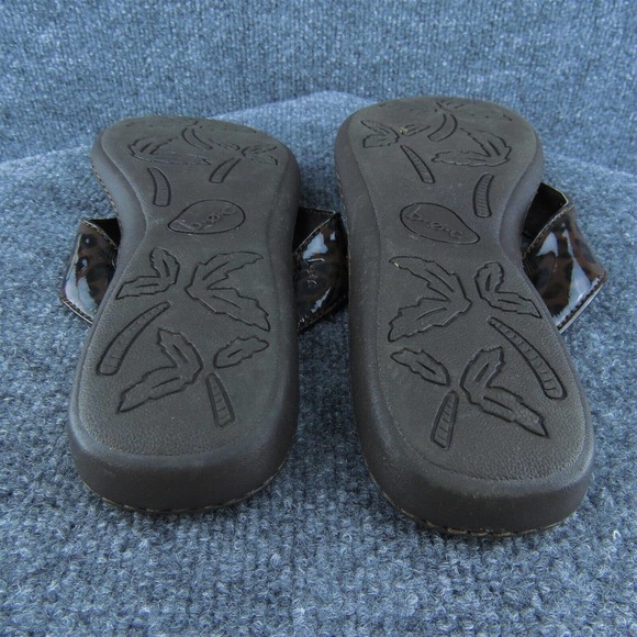 Born Concept Women Flip Flop Shoes Brown Synthetic Slip On Size 11‎ Medium - Picture 5 of 6